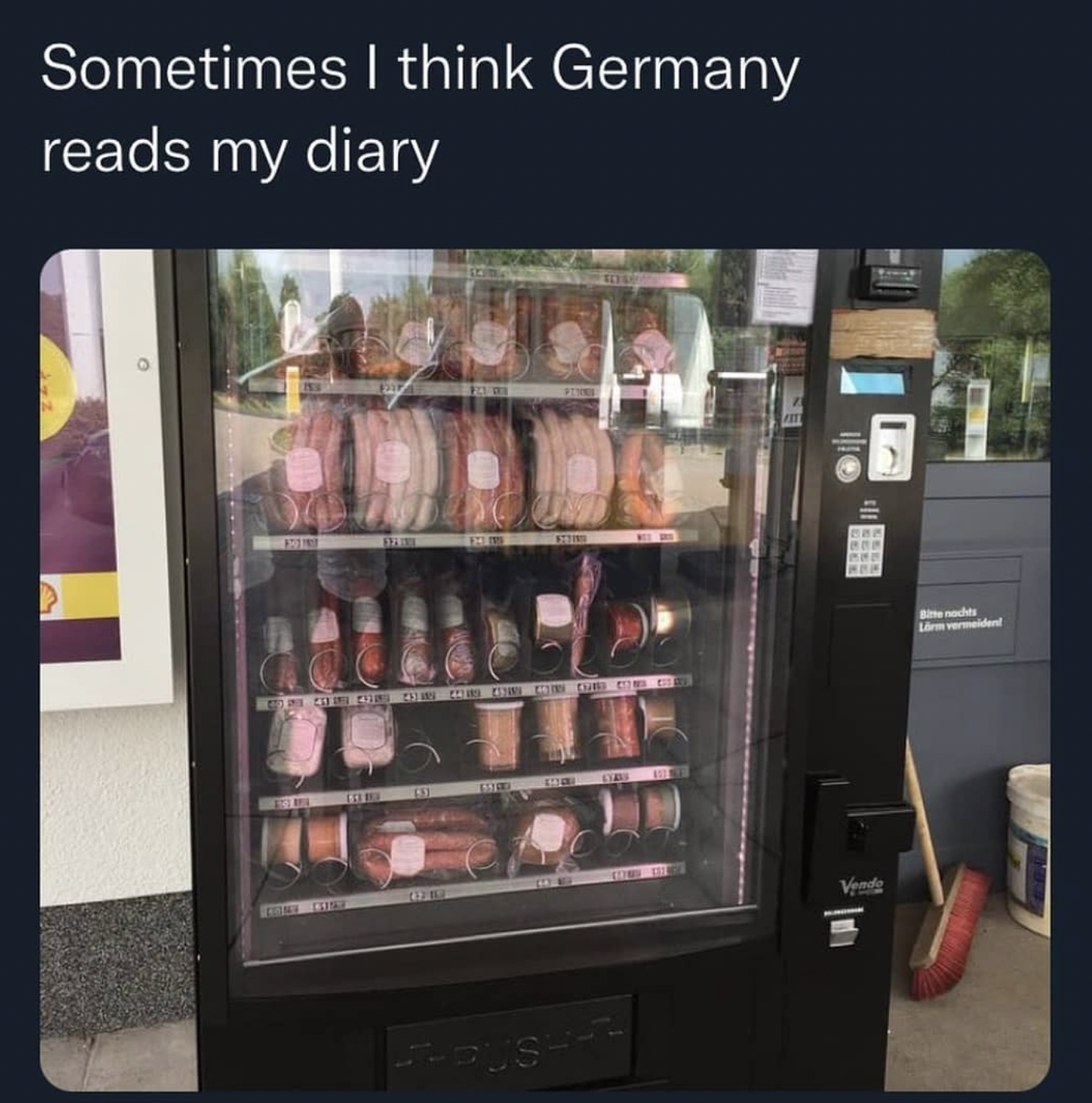 Sometimes I think Germany reads my diary